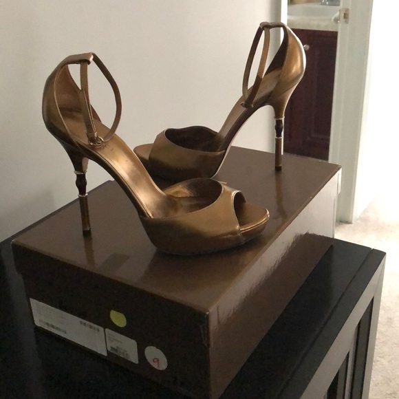 Gucci Shoes - Gucci bamboo heeled sandals (Tom Ford years)